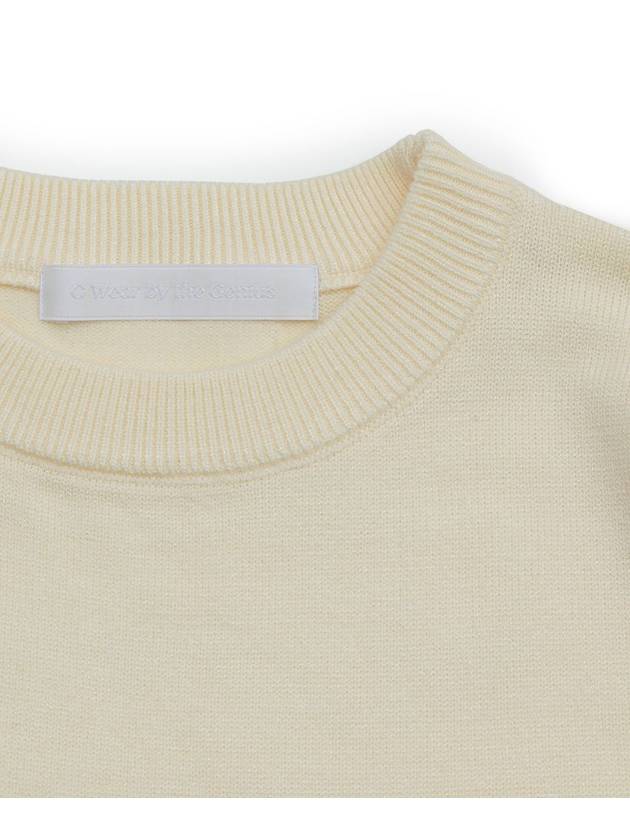 Soft Crew Neck Knit Top Ivory - C WEAR BY THE GENIUS - BALAAN 7