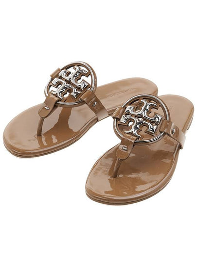 Metal Miller Soft Slider Sandals Brown - TORY BURCH - BALAAN 2