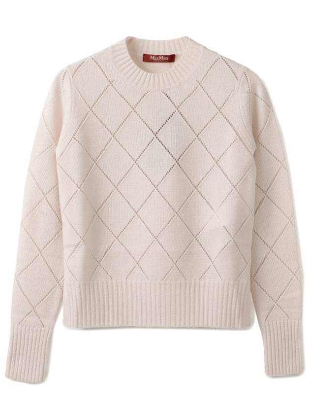 Brunate Wool Cashmere Knit Top Ivory - MAX MARA - BALAAN 2