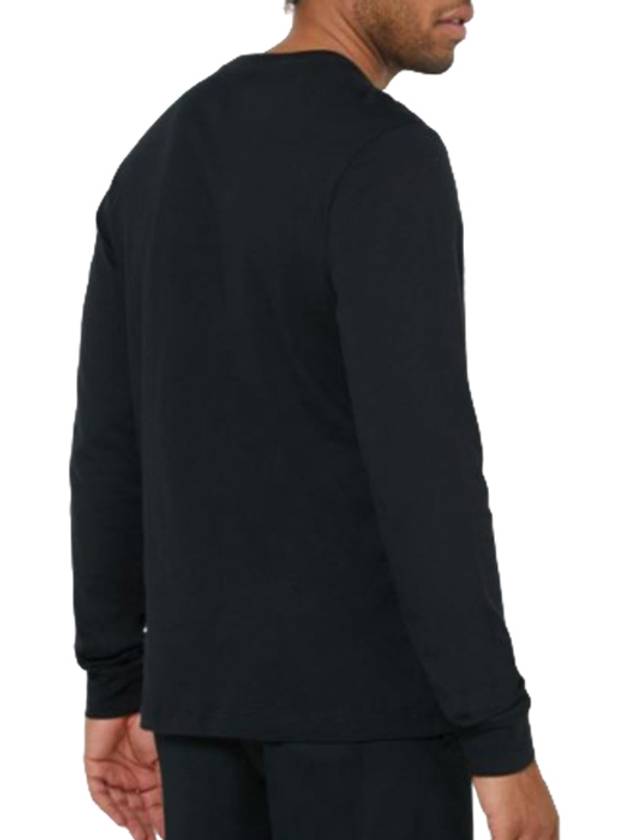 JDI Logo Round Neck Cotton Long Sleeve T-Shirt Black - NIKE - BALAAN 5