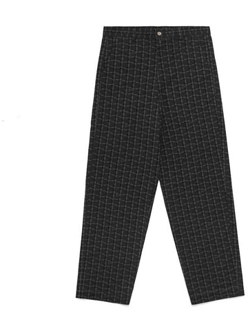 Paradise In Play Rattan Chino Pants BLACK - MALBON GOLF - BALAAN 1