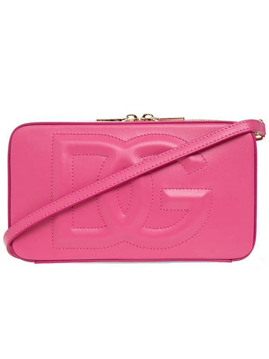 logo leather cross bag pink - DOLCE&GABBANA - BALAAN 1