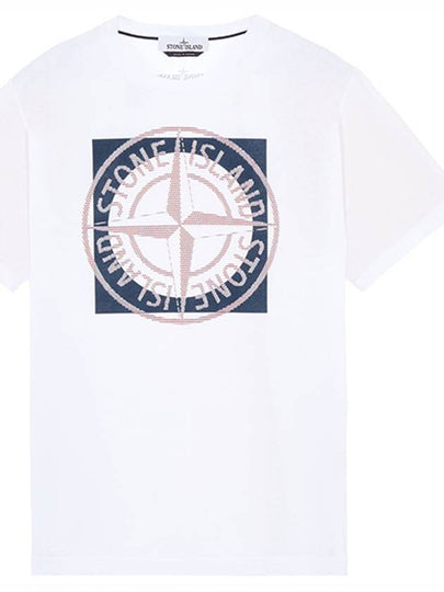 Compass Logo Printing Short Sleeve T-Shirt White - STONE ISLAND - BALAAN 2