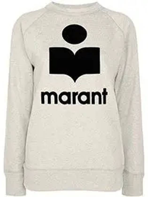 Millyny Logo Cotton Sweatshirt Ecru - ISABEL MARANT ETOILE - BALAAN 6