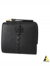 McGraw Leather Half Wallet Black - TORY BURCH - BALAAN 2