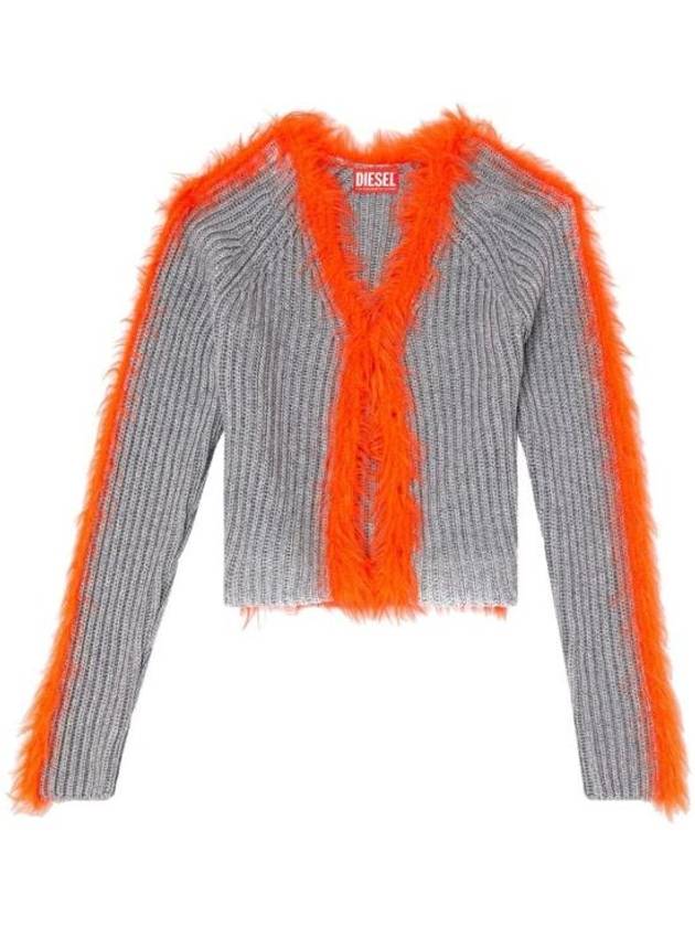 M Tanita Cardigan Orange Grey - DIESEL - BALAAN 2