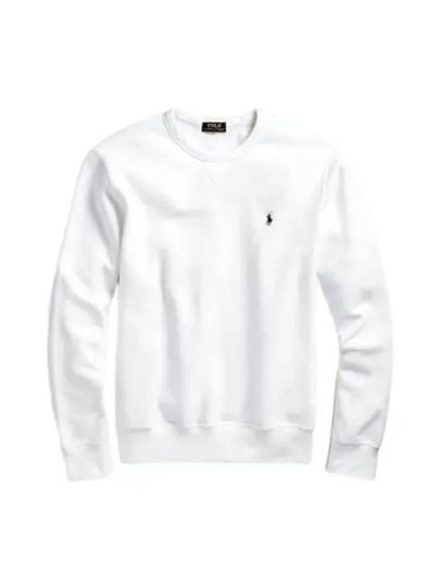 Embroidered Logo Pony Crew Neck Sweatshirt White - POLO RALPH LAUREN - BALAAN 2