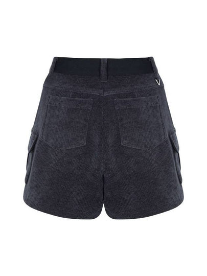 Banding corduroy cargo shorts Charcoal - BUTTONPLAY - BALAAN 2