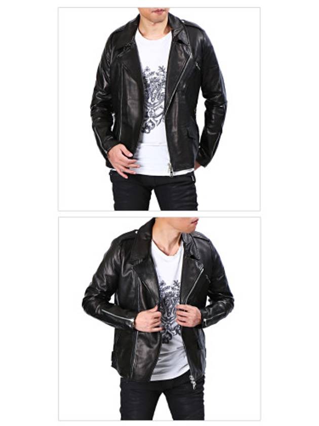 Men's Leather Jacket 7206 NERO - GIORGIO BRATO - BALAAN 4
