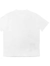 Men's Back Logo Label Cotton Short Sleeve T-Shirt White - TEN C - BALAAN 3