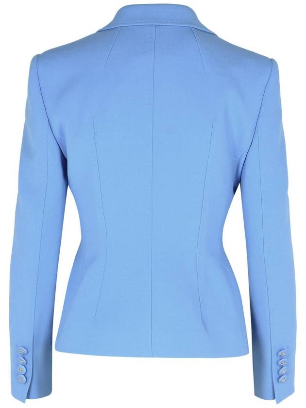 Dolce & Gabbana Light Blue Virgin Wool Blazer - DOLCE&GABBANA - BALAAN 3