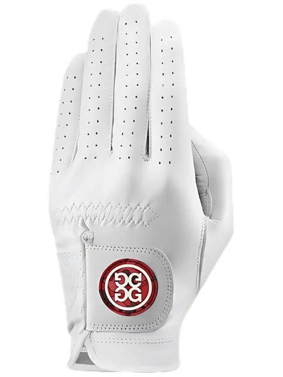 Men s White Essential Camo Patch Left Hand Golf Glove Red G4MS22G62 SCL - G/FORE - BALAAN 2