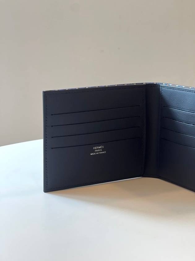 Citizen Twill Compact Half Wallet Blue Indigo - HERMES - BALAAN 7