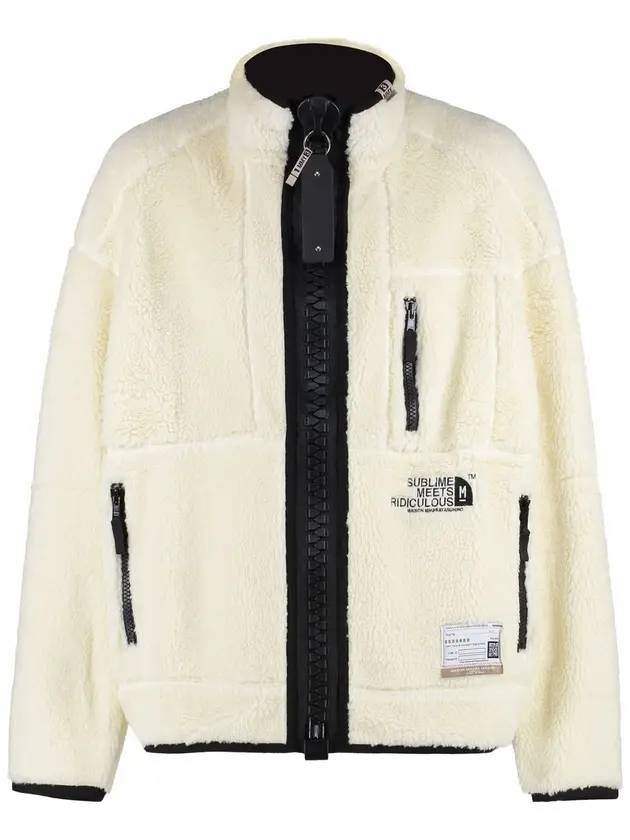 Men's Eco Shearling Big Zip-up Jacket White - MAISON MIHARA YASUHIRO - BALAAN 1