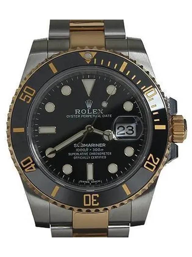 Rolex 116613LN 18K Blackboard Submariner Combi Men s Watch - ROLEX - BALAAN 1