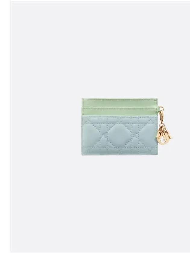 Lady Freesia Card Wallet Blue - DIOR - BALAAN 3