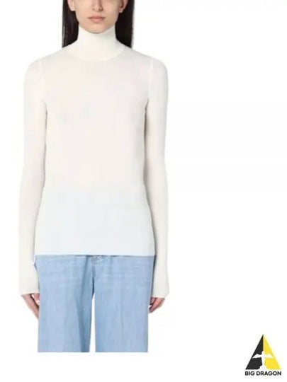 Woolen Turtleneck White - BOTTEGA VENETA - BALAAN 2