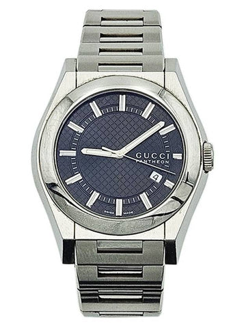 Gucci YA115220 Pantheon Black Edition Round Steel Men s Watch - GUCCI - BALAAN 1