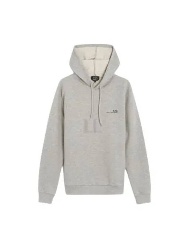 Item H Small Logo Cotton Hoodie Grey - A.P.C. - BALAAN 2