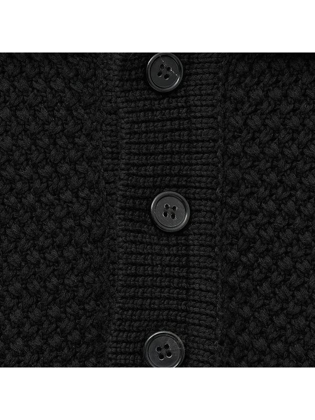 Overfit Heavy Knit Polo Shirt Black - NOIRER - BALAAN 7