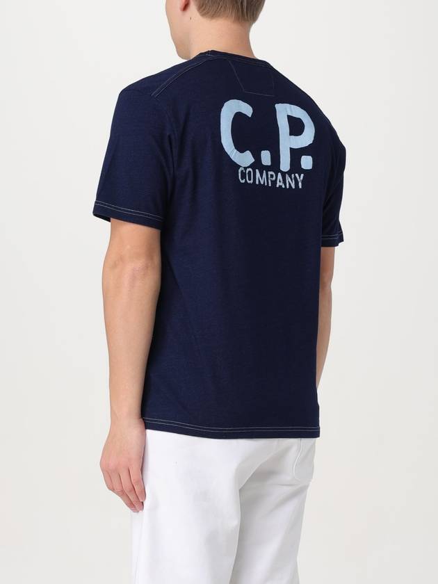 Indigo Jersey Short Sleeve T-Shirt Navy - CP COMPANY - BALAAN 3