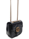 GG Marmont Matelasse Small Shoulder Bag Black - GUCCI - BALAAN 4