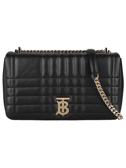 Lola Quilted Leather Medium Cross Bag Black - BURBERRY - BALAAN 2