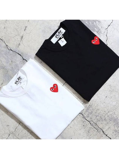 24SS Unisex Heart Logo Short Sleeve T-Shirt - COMME DES GARCONS PLAY - BALAAN 2