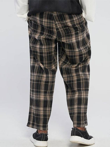 Retro checkered wide pants Black - TENER - BALAAN 1