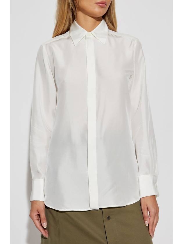 Burberry Silk Shirt, Women's, White - BURBERRY - BALAAN 3