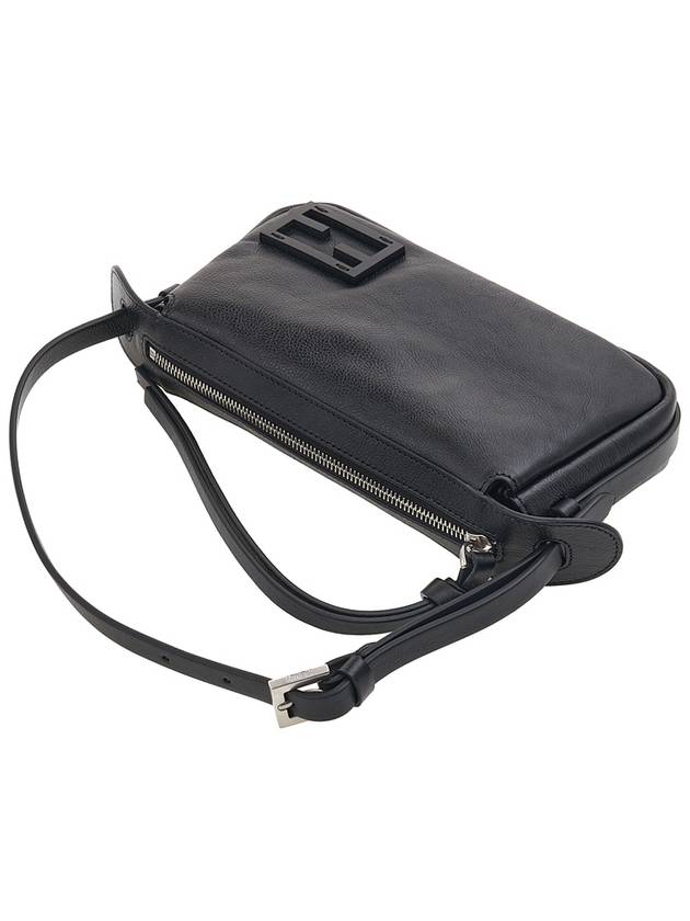 Simply Mini Leather Shoulder Bag Black - FENDI - BALAAN 5