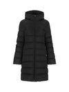 Women's Dombes Down Long Padded Jacket Black - MONCLER - BALAAN 1