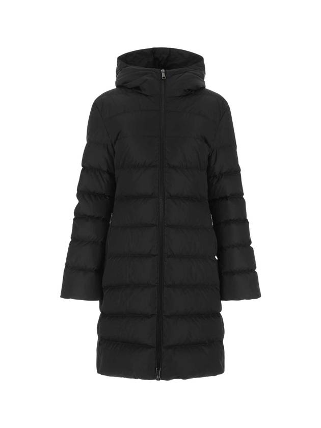 Women's Dombes Down Long Padded Jacket Black - MONCLER - BALAAN 1