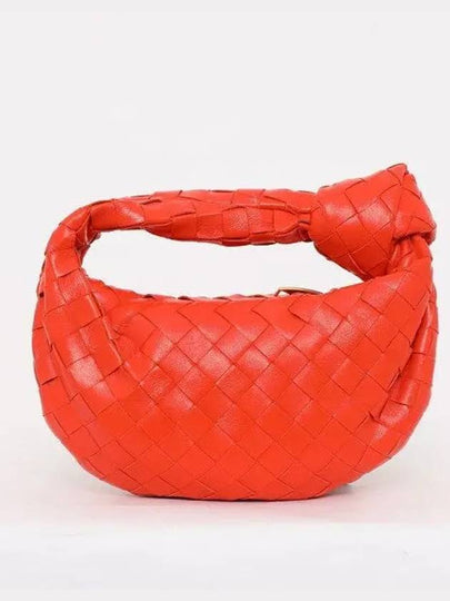 Jodie Intrecciato Small Tote Bag Orange - BOTTEGA VENETA - BALAAN 2