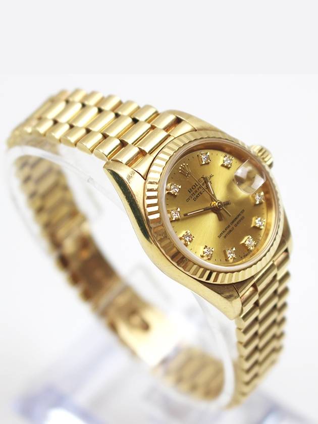 Datejust Diamond 10P Jubilee Gold Box Watch 26mm 69178 - ROLEX - BALAAN 3