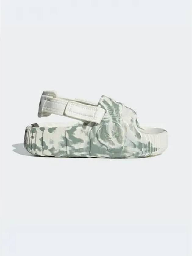 Adilette 22 XLG Sandals Green White - ADIDAS - BALAAN 2