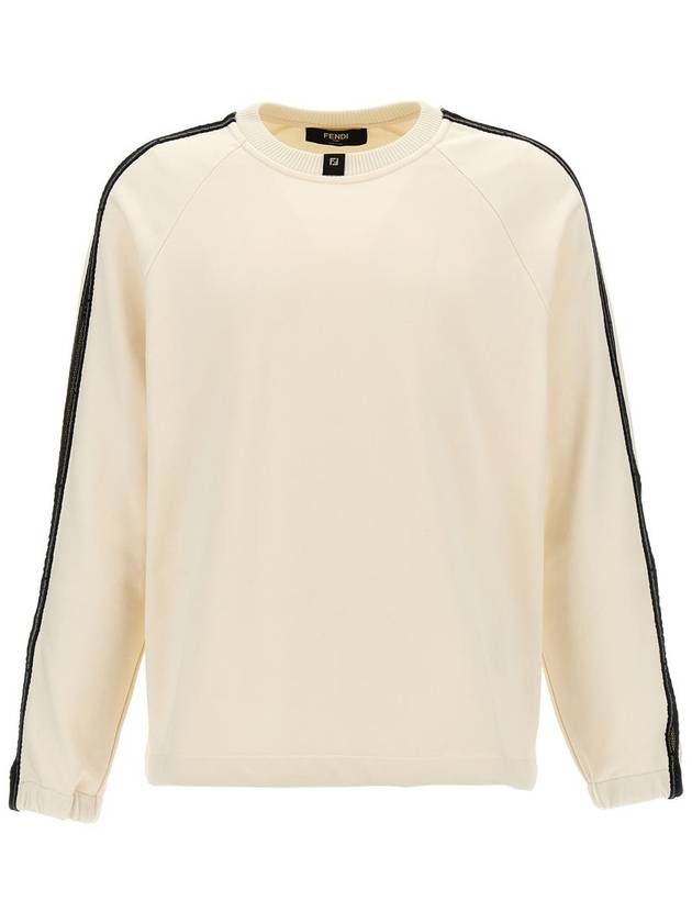 Crewneck Cotton Sweater White - FENDI - BALAAN 2