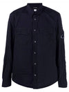 Lens Wappen Pocket Long Sleeve Shirt Navy - CP COMPANY - BALAAN 2