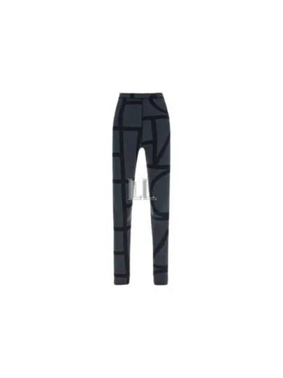 Women's Monogram Print Leggings Grey - TOTEME - BALAAN 2