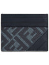 Diagonal Card Wallet Dark Blue - FENDI - BALAAN 2