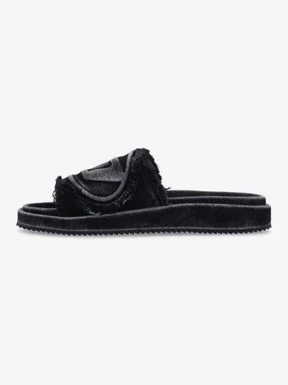 Oval D Slider Slippers Black - DIESEL - BALAAN 2