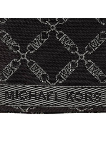 Gigi Extra Small Empire Logo Jacquard Cross Bag Chocolat - MICHAEL KORS - BALAAN 7