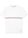 Midweight Jersey Short Sleeve T-Shirt White - THOM BROWNE - BALAAN 2