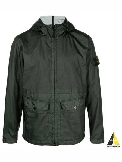 Membrana 3L TC Hooded Jacket Dark Green - STONE ISLAND - BALAAN 2