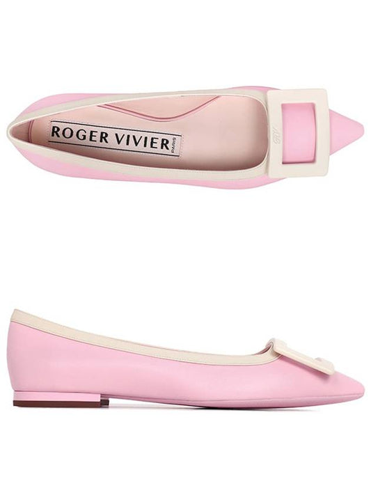 Gommettine Nappa Leather Flat Shoes Pink - ROGER VIVIER - BALAAN 2