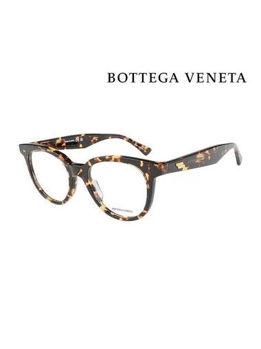 Eyewear Round Acetate Eyeglasses Havana - BOTTEGA VENETA - BALAAN 1