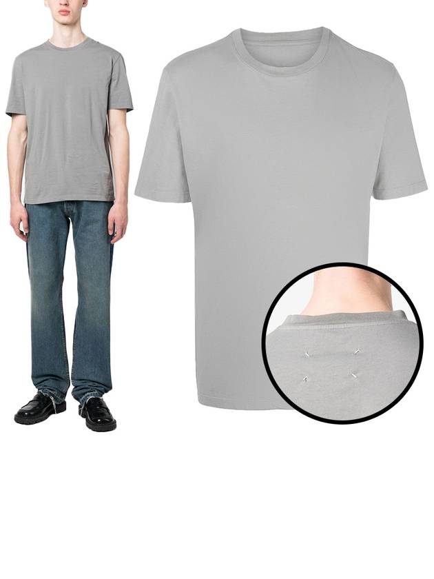 Organic Cotton Short Sleeve T-Shirt Grey - MAISON MARGIELA - BALAAN 2