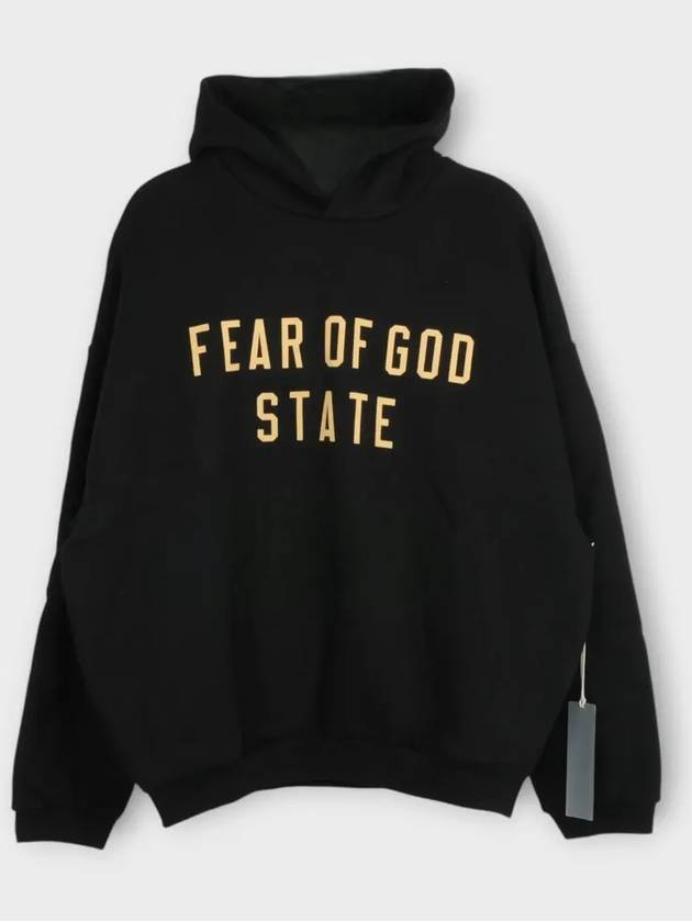 Fleece Hoodie Black - FEAR OF GOD ESSENTIALS - BALAAN 4