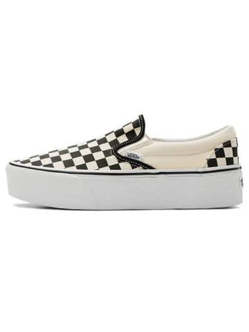 Classic Stackform Checkerboard Slip-On Black - VANS - BALAAN 1