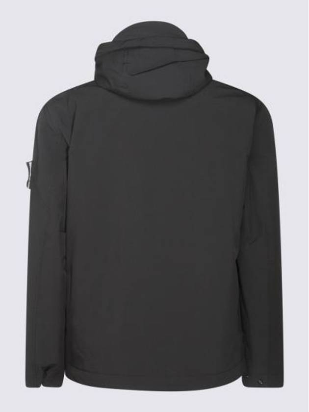 Compass Badge Hooded Jacket Black - STONE ISLAND - BALAAN 3